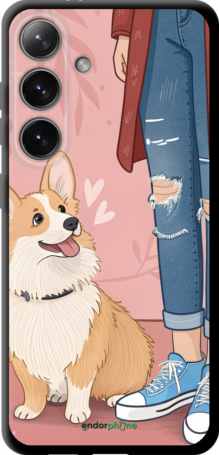 TPU чехол Корги 3 для Samsung Galaxy S24 - 6707b-3390 изображение 