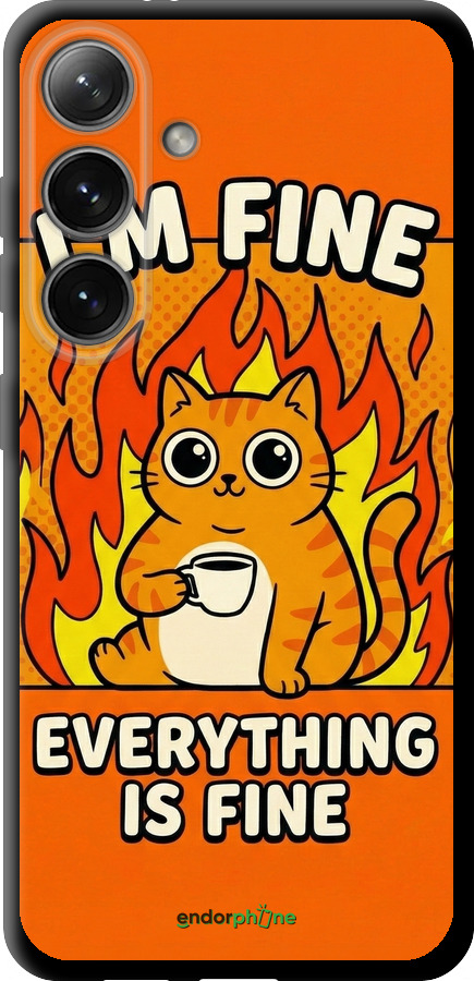 TPU чехол Funny Cat для Samsung Galaxy S24 - 6786b-3390 изображение 