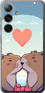 Силиконовый чехол Капибара любовь для Samsung Galaxy S24 - 6027u-3390 изображение 