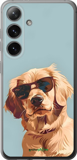 Силиконовый чехол Пес в очках для Samsung Galaxy S24 - 6381u-3390 изображение 