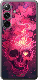 Силиконовый чехол Череп арт для Samsung Galaxy S24 - 6385u-3390 изображение 