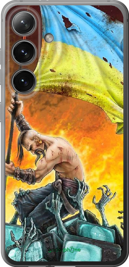 

Силіконовий чохол "Сильна Україна" для Samsung Galaxy S24, Синій