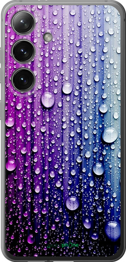 

Силіконовий чохол "Краплини води" для Samsung Galaxy S24, Синій
