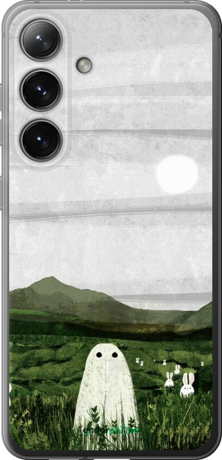Силіконовий чехол Привид для Samsung Galaxy S24 - 6492u-3390 изображение 