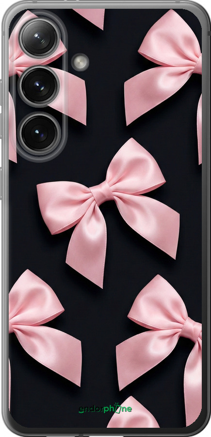 Силиконовый чехол Coquette Ribbons Dark Coquette для Samsung Galaxy S24 - 6767u-3390 изображение 