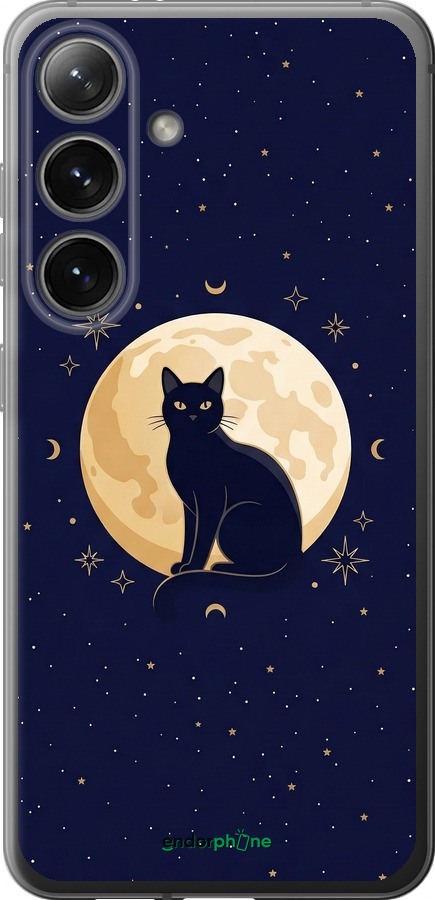 Силиконовый чехол Cute Cat Celestial/Witchy для Samsung Galaxy S24 - 6787u-3390 изображение 
