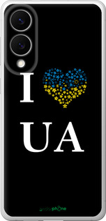 Силиконовый чехол I love UA для Samsung Galaxy S25 Edge - 1112u-3923 изображение 