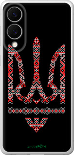 Силіконовий чехол Герб - вишиванка на чорному фоні для Samsung Galaxy S25 Edge - 1196u-3923 изображение 