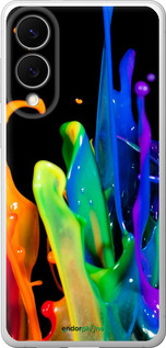 Силиконовый чехол брызги краски для Samsung Galaxy S25 Edge - 3957u-3923 изображение 