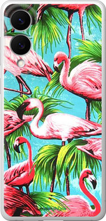 Силиконовый чехол Tropical background для Samsung Galaxy S25 Edge - 4016u-3923 изображение 