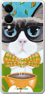 Силиконовый чехол Cat&Coffee для Samsung Galaxy S25 Edge - 4053u-3923 изображение 