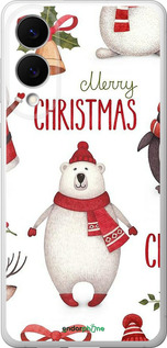 Силиконовый чехол Merry Christmas для Samsung Galaxy S25 Edge - 4106u-3923 изображение 
