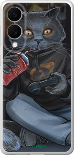 Силиконовый чехол gamer cat для Samsung Galaxy S25 Edge - 4140u-3923 изображение 