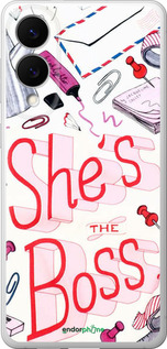 Силиконовый чехол she's the  boss для Samsung Galaxy S25 Edge - 4254u-3923 изображение 