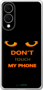 Силиконовый чехол Don't touch the phone для Samsung Galaxy S25 Edge - 4261u-3923 изображение 