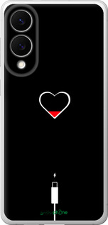Силиконовый чехол Подзарядка сердца для Samsung Galaxy S25 Edge - 4274u-3923 изображение 