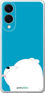 Силиконовый чехол Мишка 1 для Samsung Galaxy S25 Edge - 4358u-3923 изображение 
