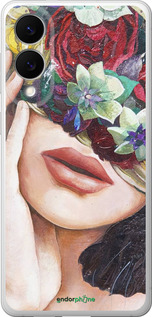 Силиконовый чехол Head Flower для Samsung Galaxy S25 Edge - 4460u-3923 изображение 