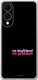 Силиконовый чехол no boyfriend no problem для Samsung Galaxy S25 Edge - 4549u-3923 изображение 