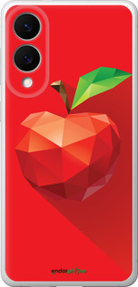 Силиконовый чехол Яблоко для Samsung Galaxy S25 Edge - 4696u-3923 изображение 