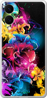 Силіконовий чехол Абстрактні квіти для Samsung Galaxy S25 Edge - 511u-3923 изображение 