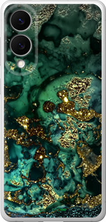 Силиконовый чехол Мрамор золото богатство для Samsung Galaxy S25 Edge - 5419u-3923 изображение 