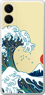 Силиконовый чехол Японские волны для Samsung Galaxy S25 Edge - 5533u-3923 изображение 