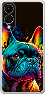 Силиконовый чехол Яркий бульдог для Samsung Galaxy S25 Edge - 5547u-3923 изображение 