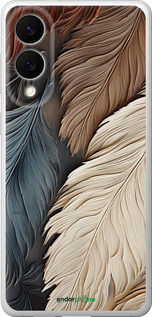 Силіконовий чехол Листя в стилі бохо для Samsung Galaxy S25 Edge - 5643u-3923 изображение 