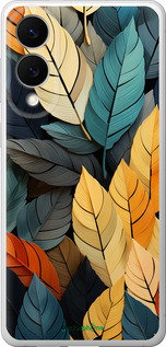 Силиконовый чехол Кольорове листя для Samsung Galaxy S25 Edge - 5644u-3923 изображение 