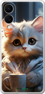 Силиконовый чехол White cat для Samsung Galaxy S25 Edge - 5646u-3923 изображение 