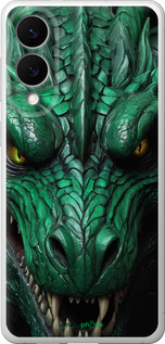 Силиконовый чехол Зелёный дракон v2 для Samsung Galaxy S25 Edge - 5817u-3923 изображение 