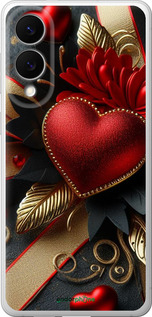 Силіконовий чехол Сердечки v2 для Samsung Galaxy S25 Edge - 5832u-3923 изображение 