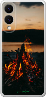 Силиконовый чехол Огонь для Samsung Galaxy S25 Edge - 6021u-3923 изображение 