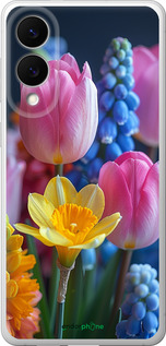 Силиконовый чехол Весенние цветы для Samsung Galaxy S25 Edge - 6058u-3923 изображение 
