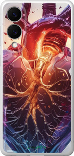 Силіконовий чехол Crystal Heart для Samsung Galaxy S25 Edge - 6070u-3923 изображение 