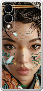 Силиконовый чехол Взгляд души самурая для Samsung Galaxy S25 Edge - 6076u-3923 изображение 