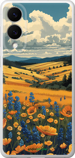 Силиконовый чехол Украинское поле для Samsung Galaxy S25 Edge - 6082u-3923 изображение 
