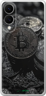 Силіконовий чехол Black Bitcoin для Samsung Galaxy S25 Edge - 6090u-3923 изображение 