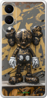 Силиконовый чехол Bronze kaws для Samsung Galaxy S25 Edge - 6097u-3923 изображение 