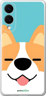 Силиконовый чехол Корги для Samsung Galaxy S25 Edge - 6280u-3923 изображение 