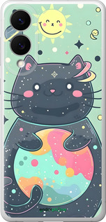 Силиконовый чехол Милый котик для Samsung Galaxy S25 Edge - 6364u-3923 изображение 