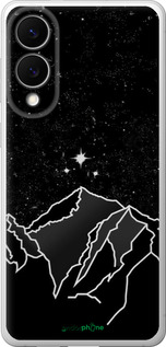 Силіконовий чехол Мінімалістичний гірський краєвид для Samsung Galaxy S25 Edge - 6438u-3923 изображение 