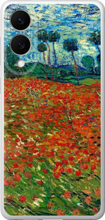 Силиконовый чехол Винсент Ван Гог-Маковое поле для Samsung Galaxy S25 Edge - 6466u-3923 изображение 