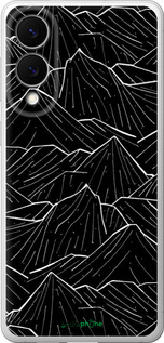 Силіконовий чехол Із зображенням Темних гір для Samsung Galaxy S25 Edge - 6489u-3923 изображение 