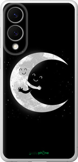 Силиконовый чехол Лунные объятия для Samsung Galaxy S25 Edge - 6508u-3923 изображение 