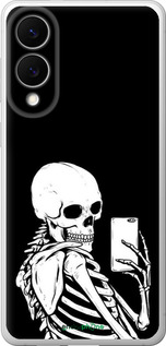 Силиконовый чехол Скелет делает Selfie для Samsung Galaxy S25 Edge - 6535u-3923 изображение 