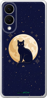 Силиконовый чехол 'Cute Cat Celestial/Witchy' для Samsung Galaxy S25 Edge изображение 3