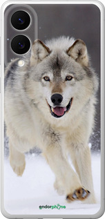 Силіконовий чехол Вовк, що біжить для Samsung Galaxy S25 Edge - 826u-3923 изображение 