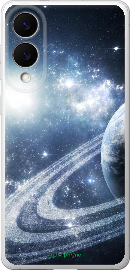 Силіконовий чехол Кільця Сатурна для Samsung Galaxy S25 Edge - 173u-3923 изображение 